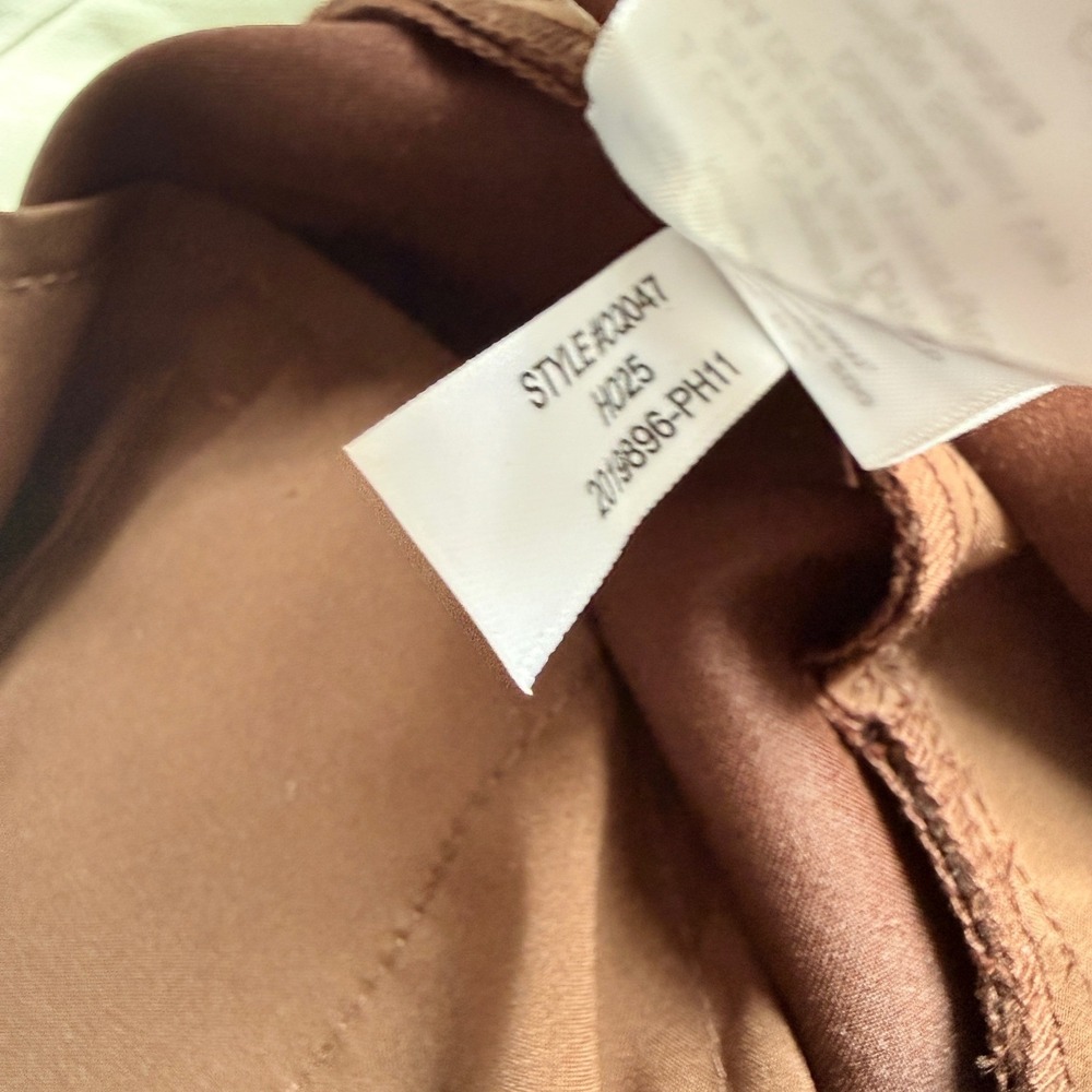 J. CREW Wide-leg pleated pant in duchesse satin brown - Picture 5 of 9
